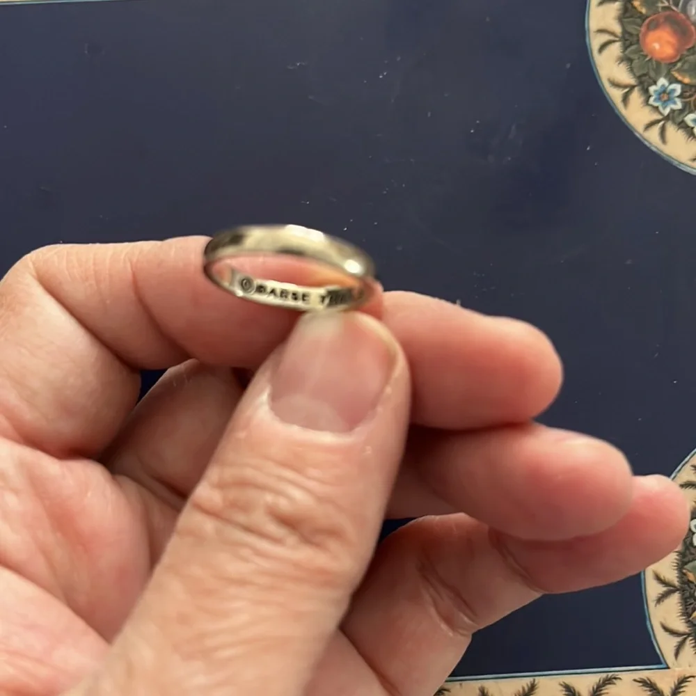 Barse Thailand 925 sterling silver moonstone? small petite ring size 5 NWOT - Picture 3 of 4